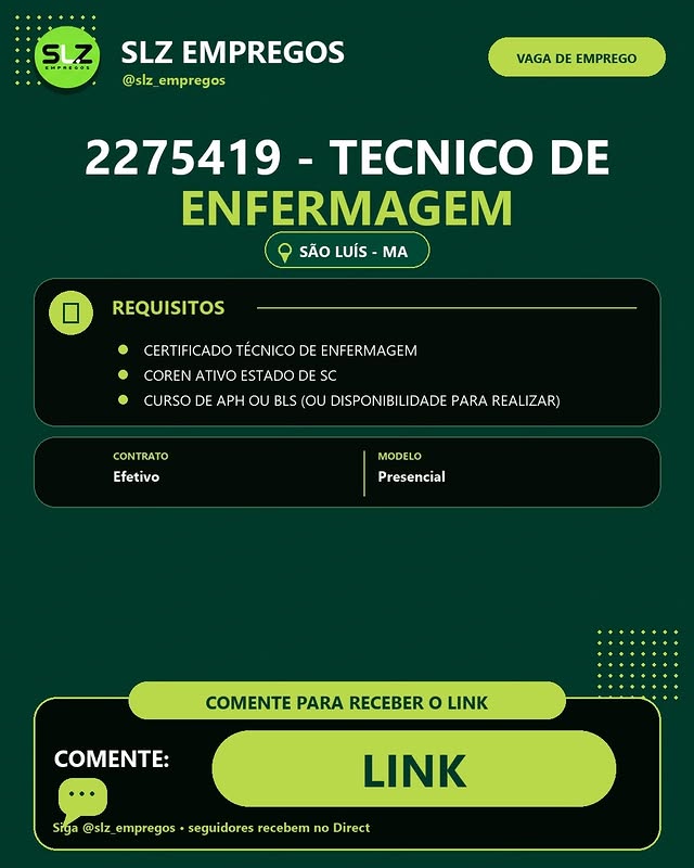 2275419 - TECNICO DE ENFERMAGEM