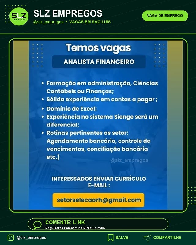Analista Financeiro Formacao em Administracao Ciencias Contabeis