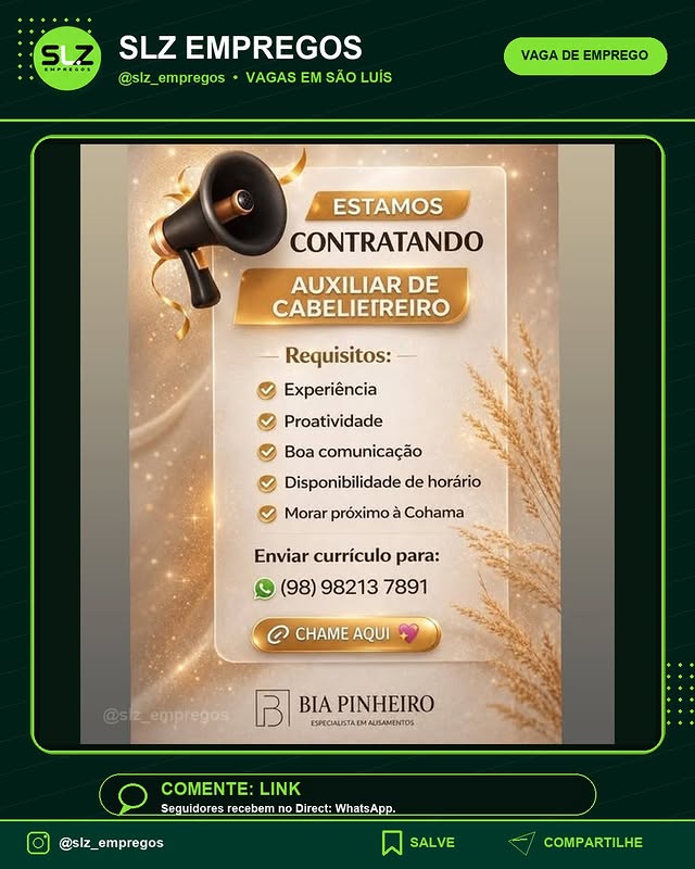 Auxiliar de Cabelietreiro