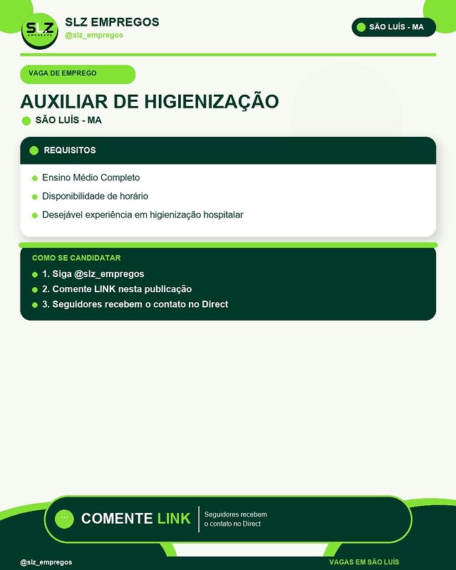 AUXILIAR DE HIGIENIZAÇÃO