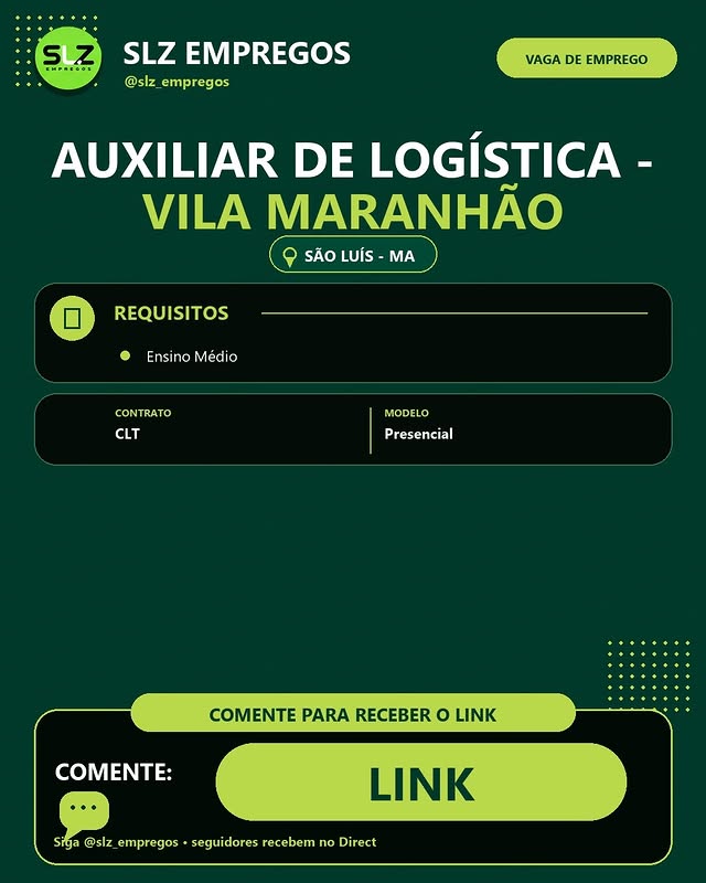 Auxiliar de Logística - Vila Maranhão