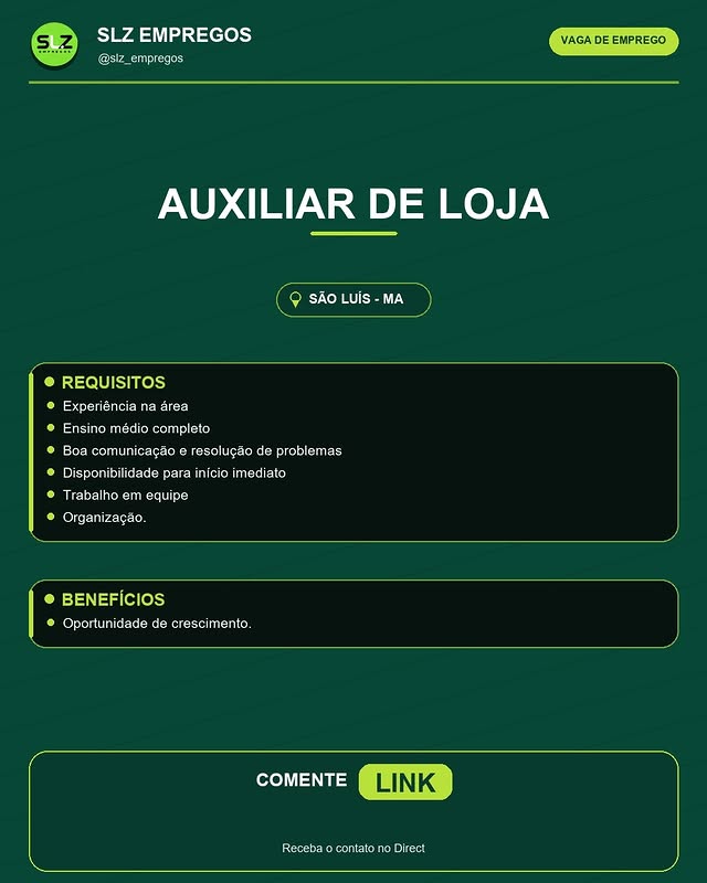 Auxiliar de Loja