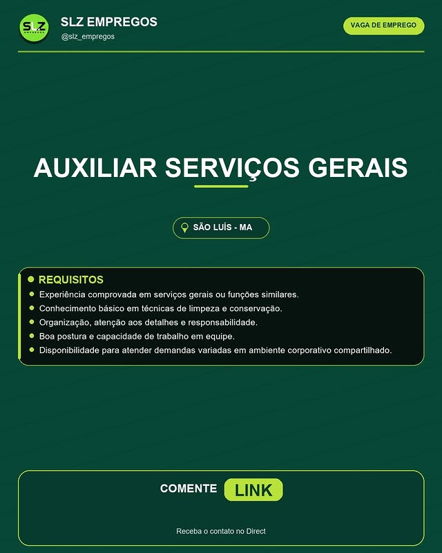 AUXILIAR SERVIÇOS GERAIS