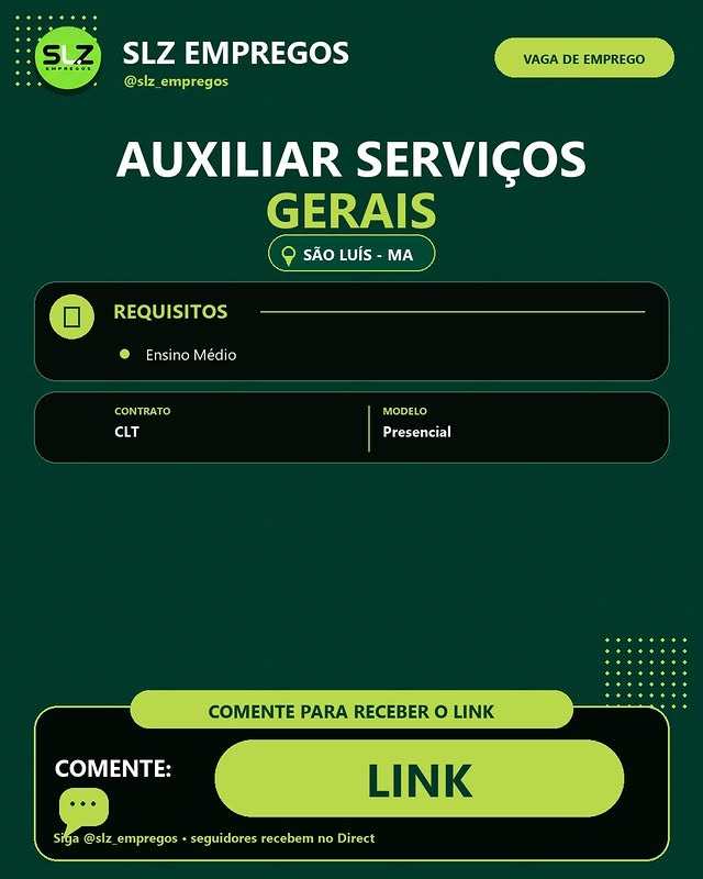 AUXILIAR SERVIÇOS GERAIS