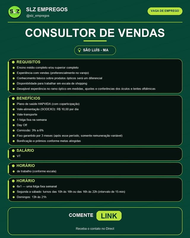 Consultor de Vendas