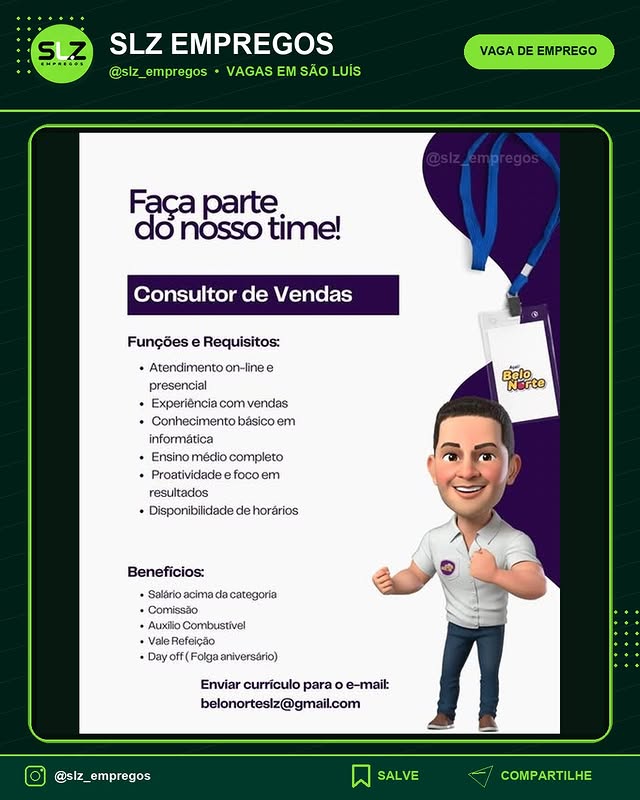 Consultor de Vendas Sao Luis Ma Publicidade