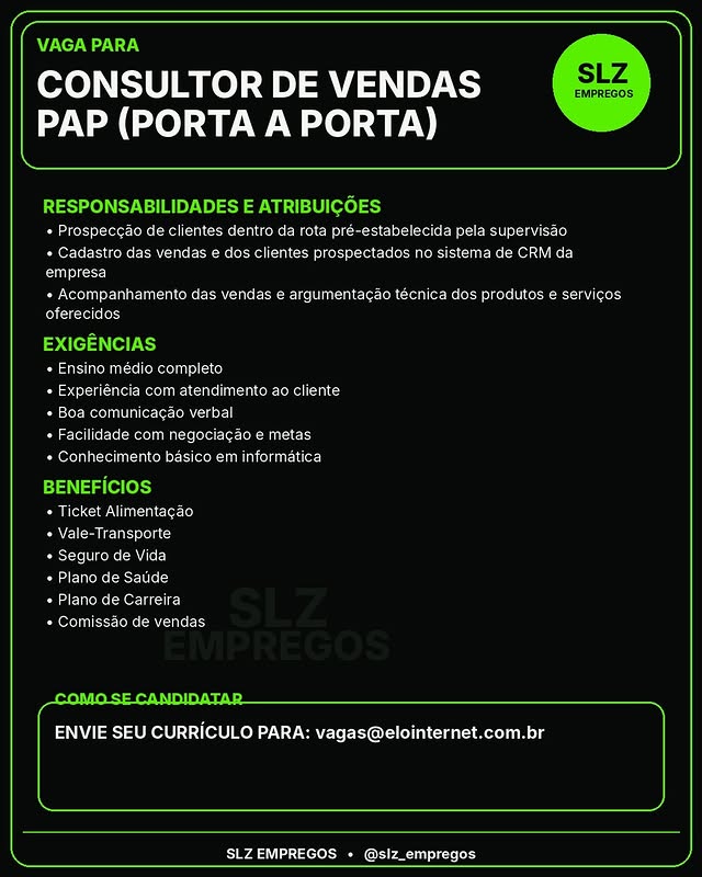 Consultor Vendas Pap