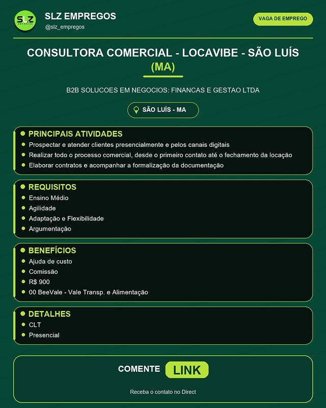 Consultora Comercial Locavibe Sao Luis Ma