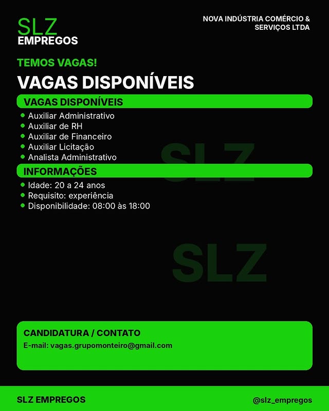 Dchb0Bggsjp Nova Industria Multiplas Vagas