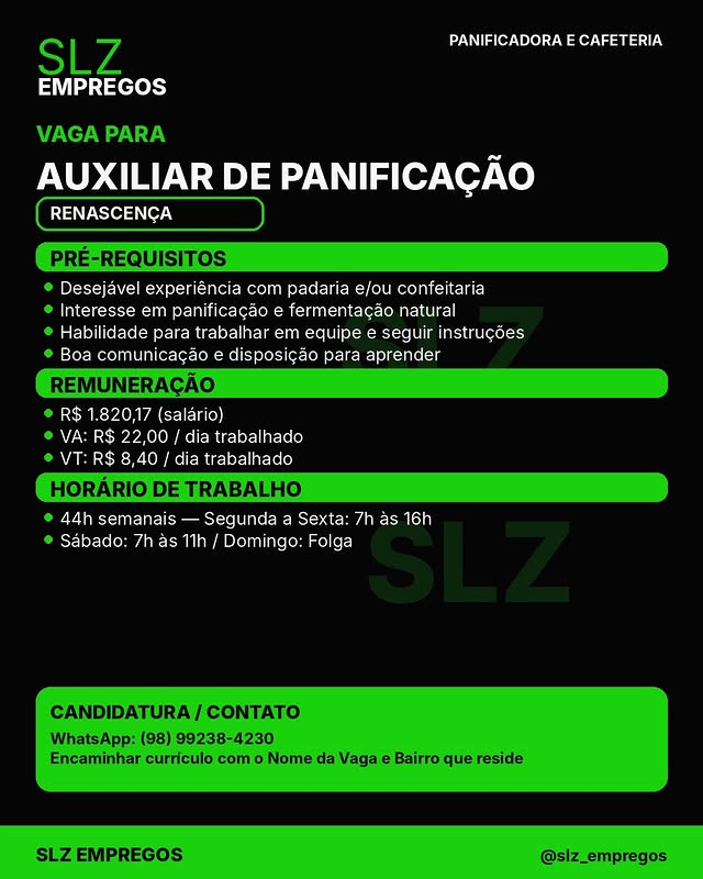 Dchbudvlbyh Auxiliar De Panificacao