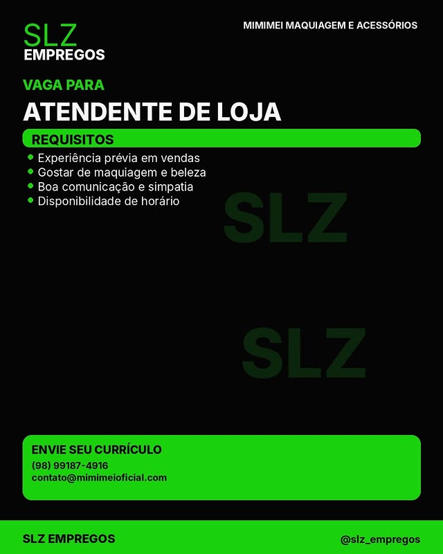 Dcjg4Oioyq Atendente De Loja Mimimei