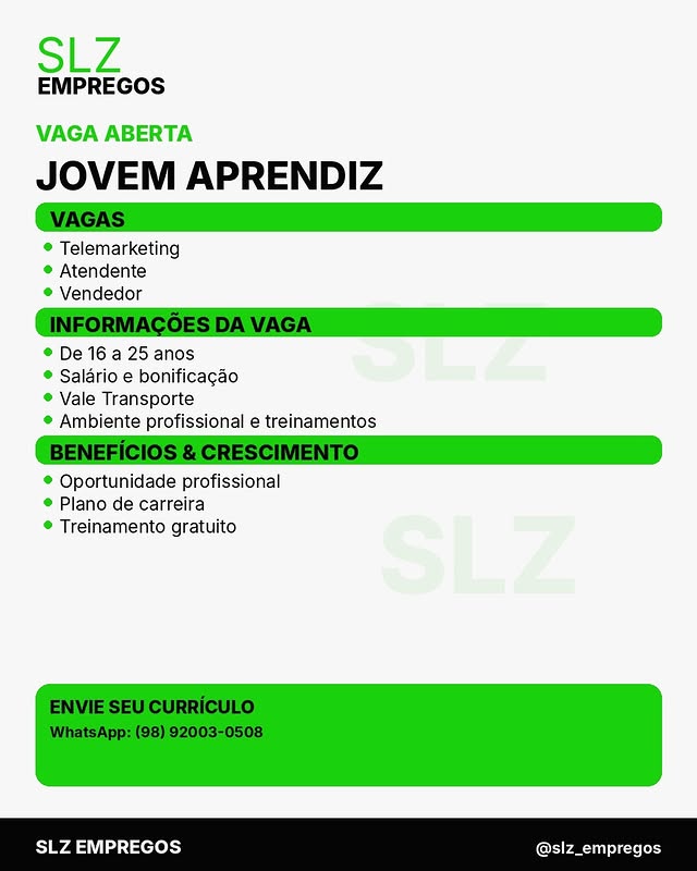 Dcjvpqdxyrs Jovem Aprendiz