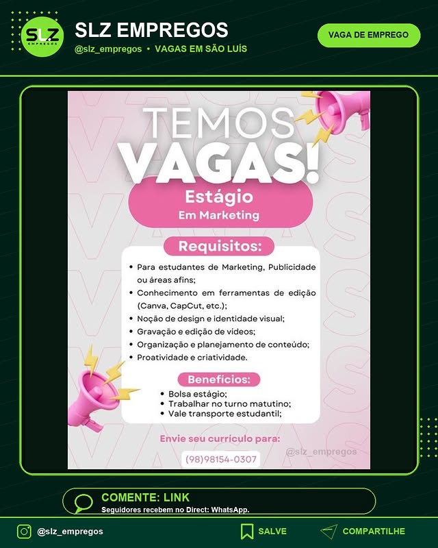 Estagio em Marketing