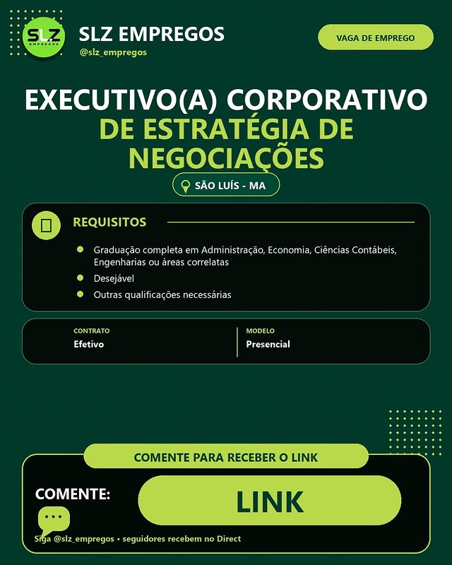 Executivo(a) Corporativo de Estratégia de Negociações