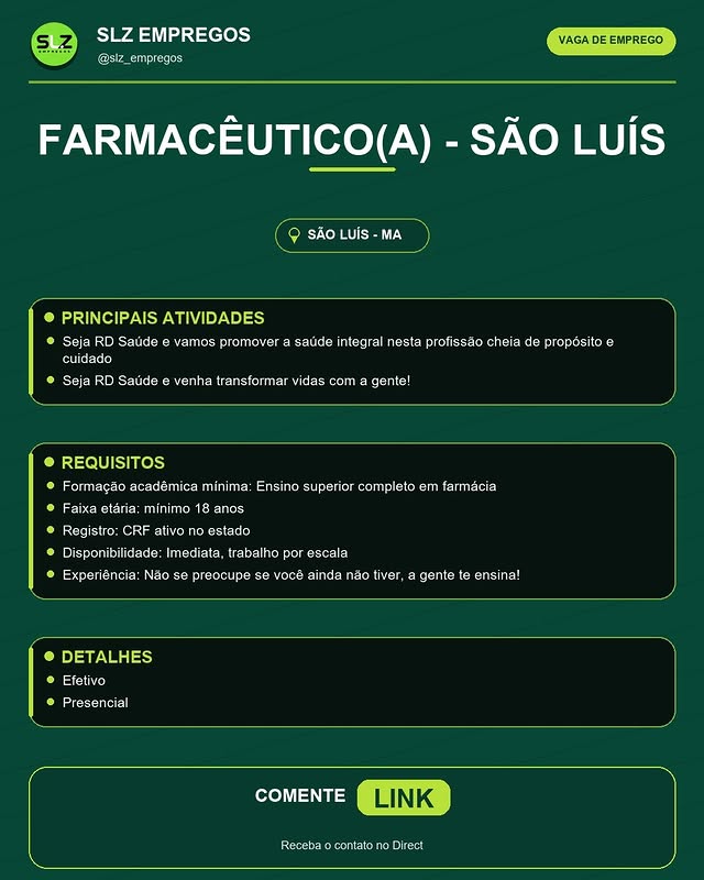 Farmacêutico(a) - São Luís
