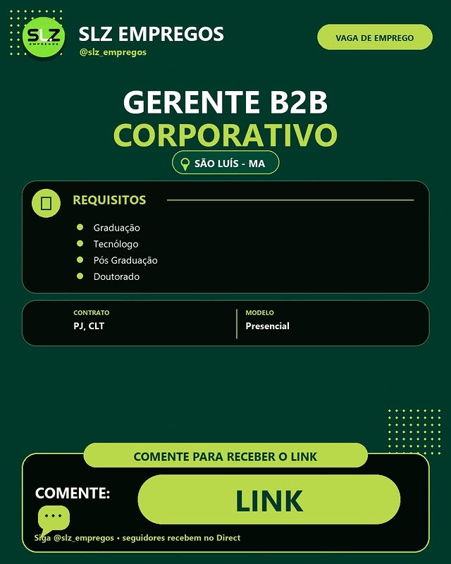 Gerente B2B Corporativo