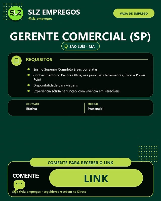 Gerente Comercial  (SP)