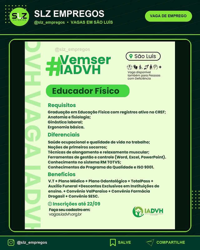 Instituto Iadvh Vaga