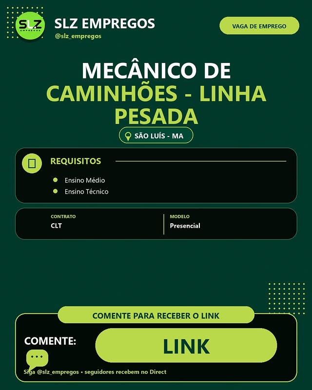 MECÂNICO DE CAMINHÕES - LINHA PESADA