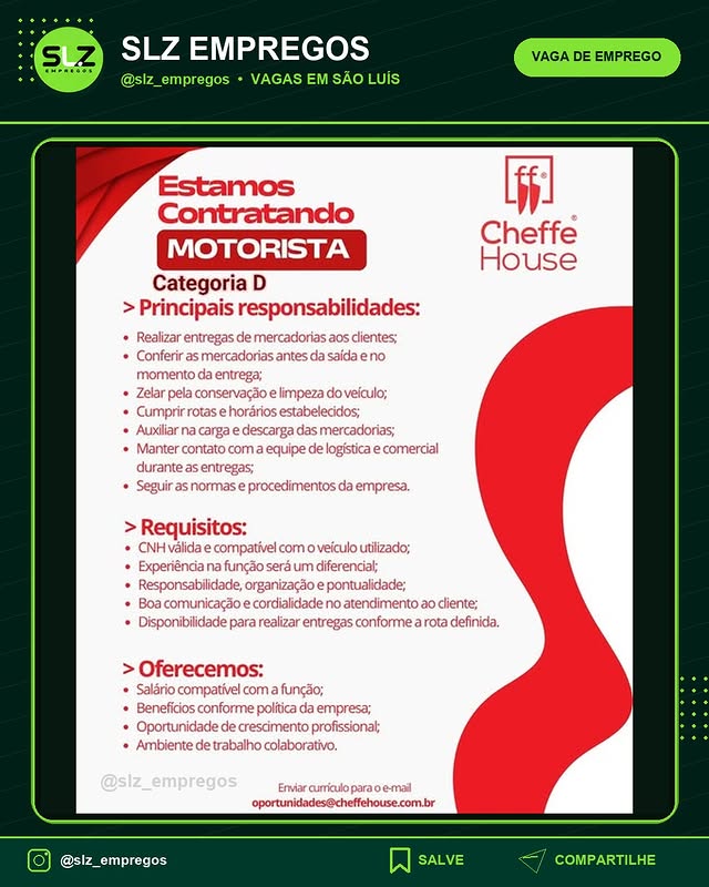 Motorista Cat D Enviar Curriculo Para