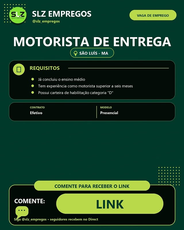 Motorista de Entrega