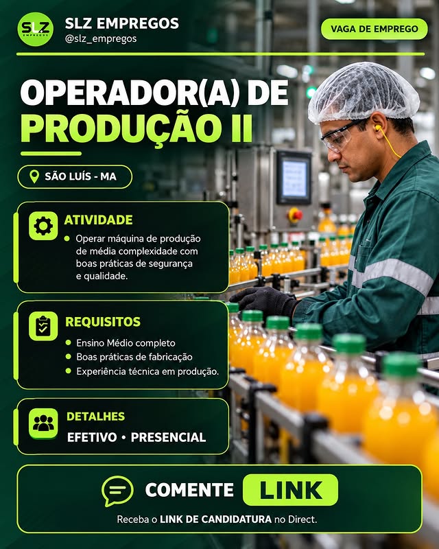 Operador(a) de Produção II