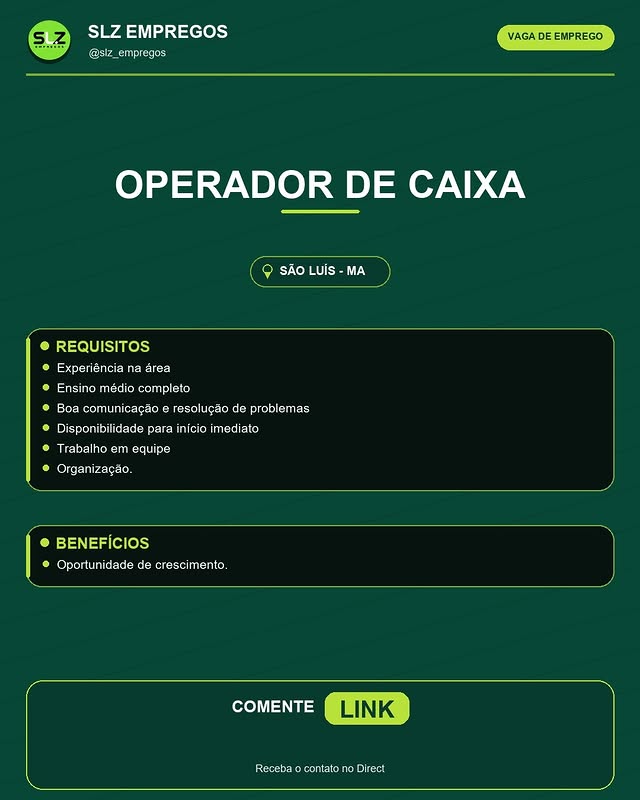 Operador de Caixa