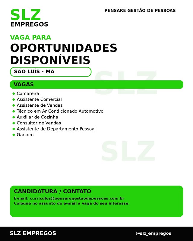 Oportunidades Disponíveis