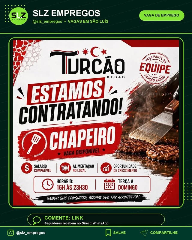 P Chapeiro Disponivel Vaga Salario