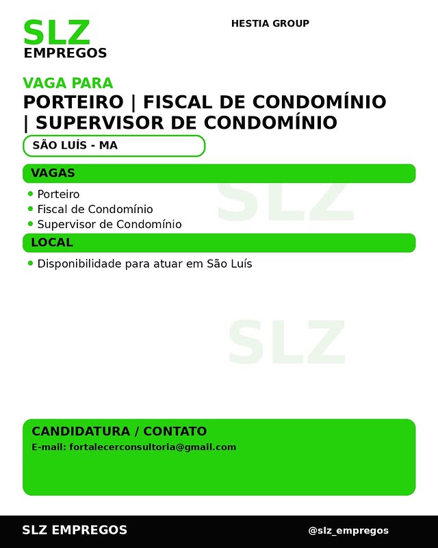 Porteiro | Fiscal de Condomínio | Supervisor de Condomínio