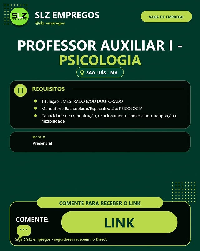 PROFESSOR AUXILIAR I - PSICOLOGIA - ESTÁCIO TURU