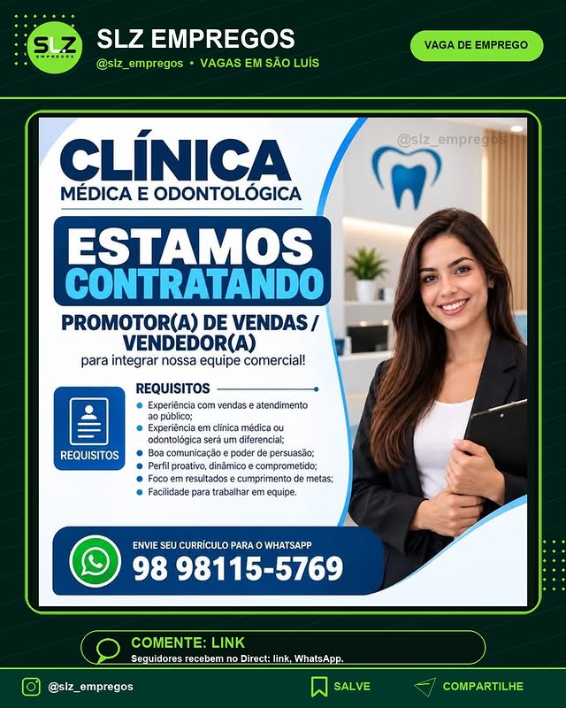 Promotor A de Vendas Vendedor A para Integrar Nossa
