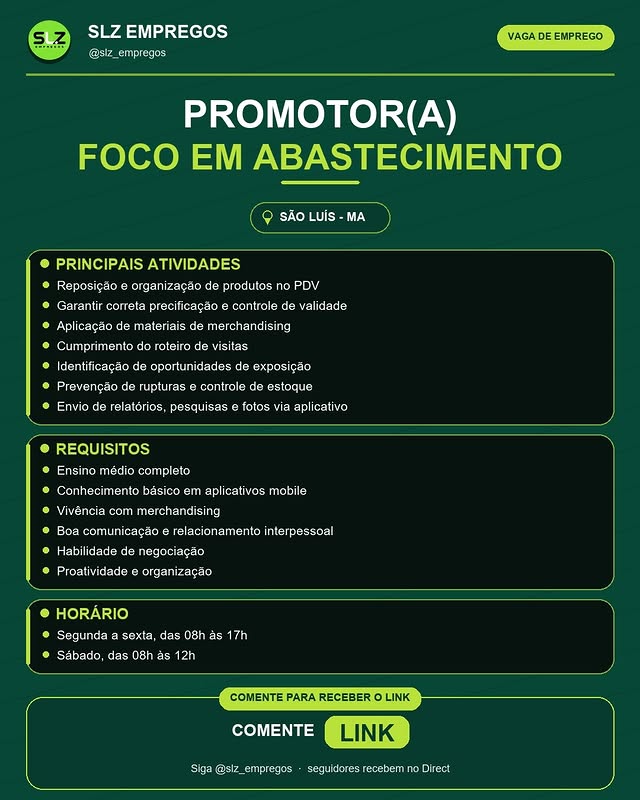 Promotor(a) (Foco em Abastecimento)