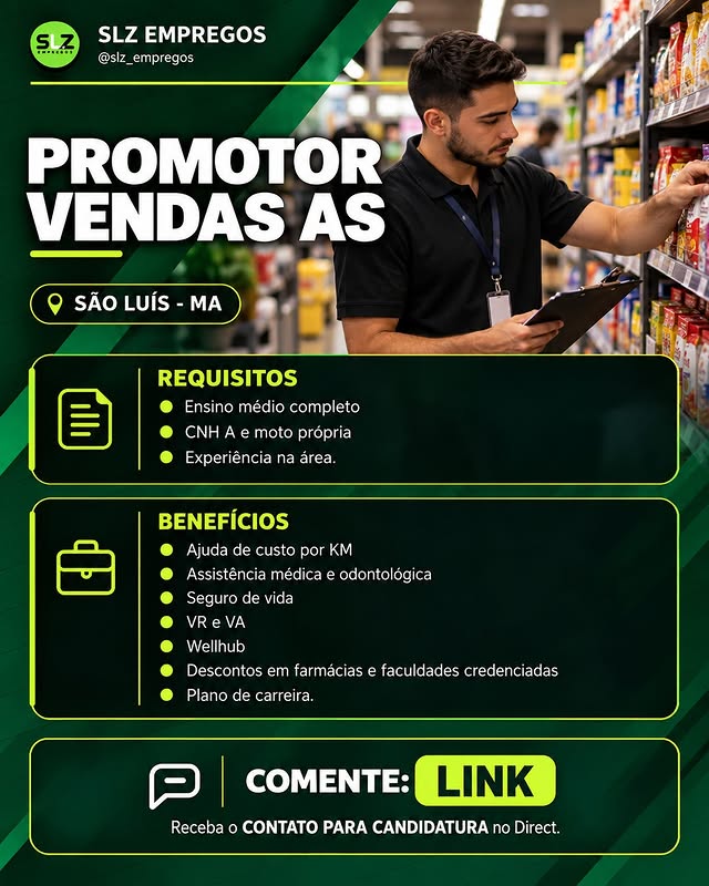 PROMOTOR VENDAS AS