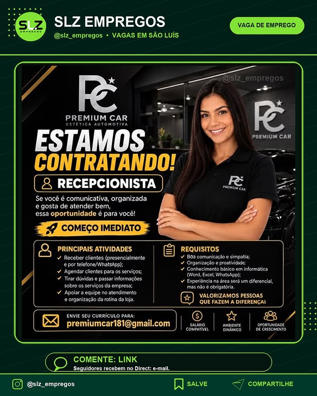 Recepcionista Se Voce e Comunicativa Organizada