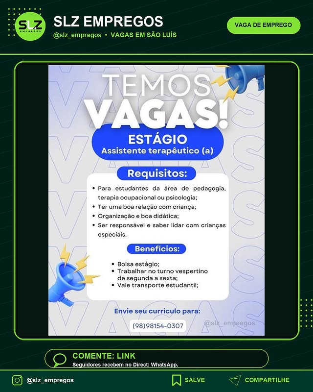 Sao Luis Ma Publicidade Vagas Emprego Slzvagas Maranhao
