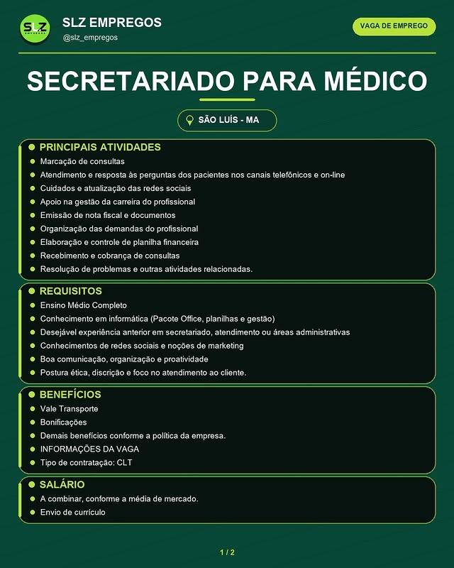 SECRETARIADO PARA MÉDICO