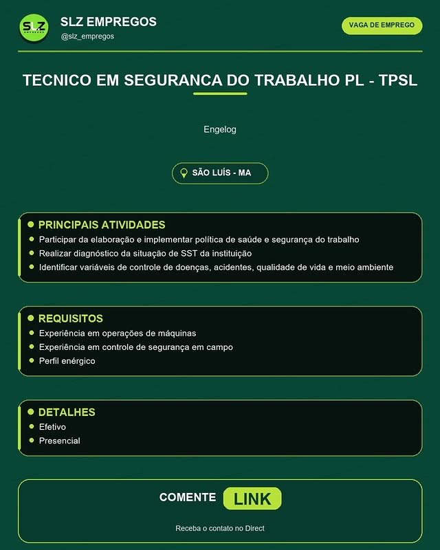 TECNICO EM SEGURANCA DO TRABALHO PL - TPSL