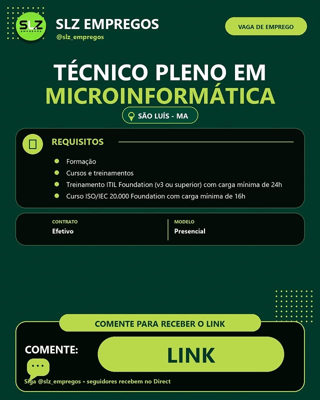 Técnico Pleno em Microinformática - São Luís/MA