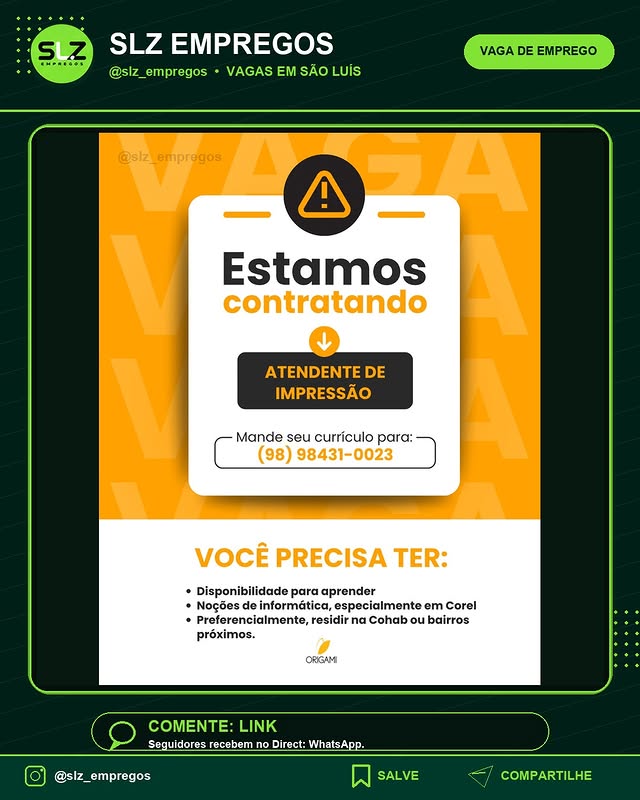 Vaga de Emprego
