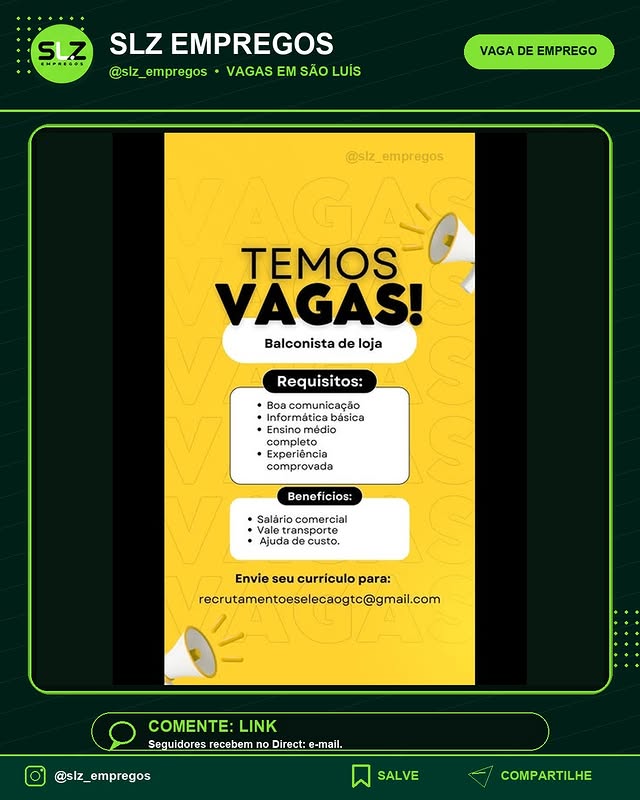 Vaga de Emprego