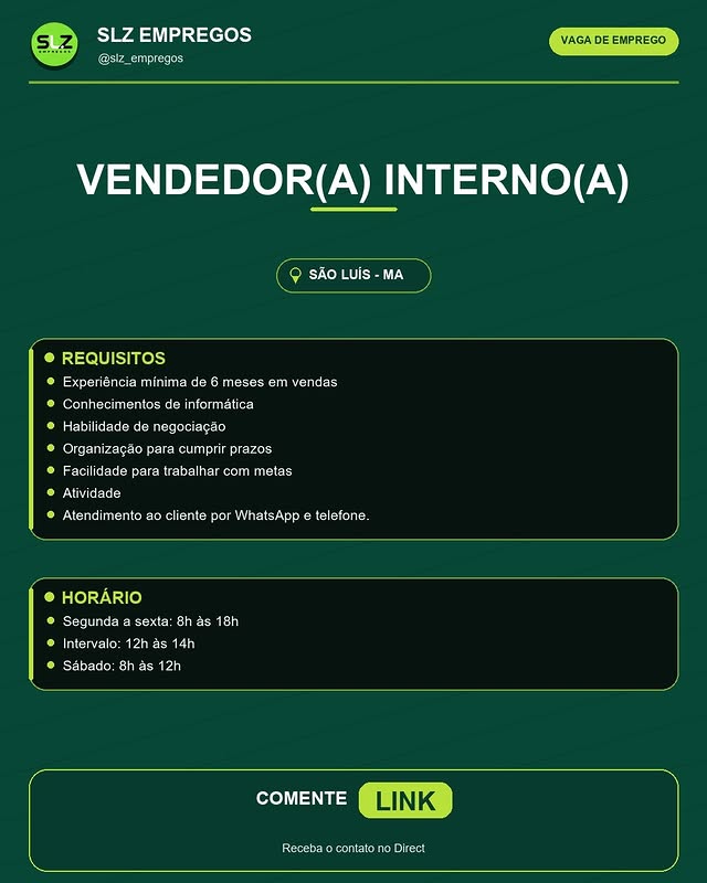 VENDEDOR(A) INTERNO(A)
