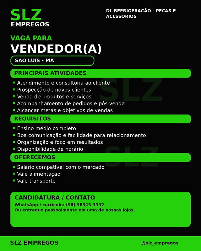 Vendedor(a)