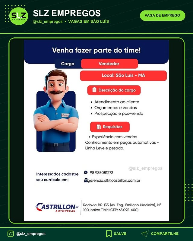 Vendedor Local Sao Luis Ma Publicidade