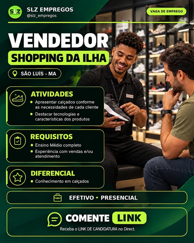 Vendedor - Shopping  da Ilha