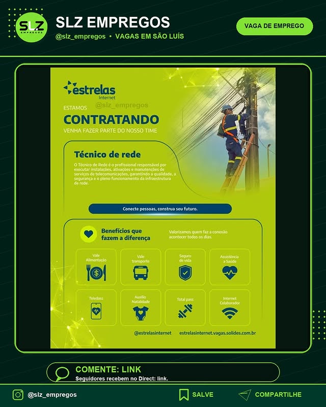 Venha Fazer Parte do Nosso Time Tecnico